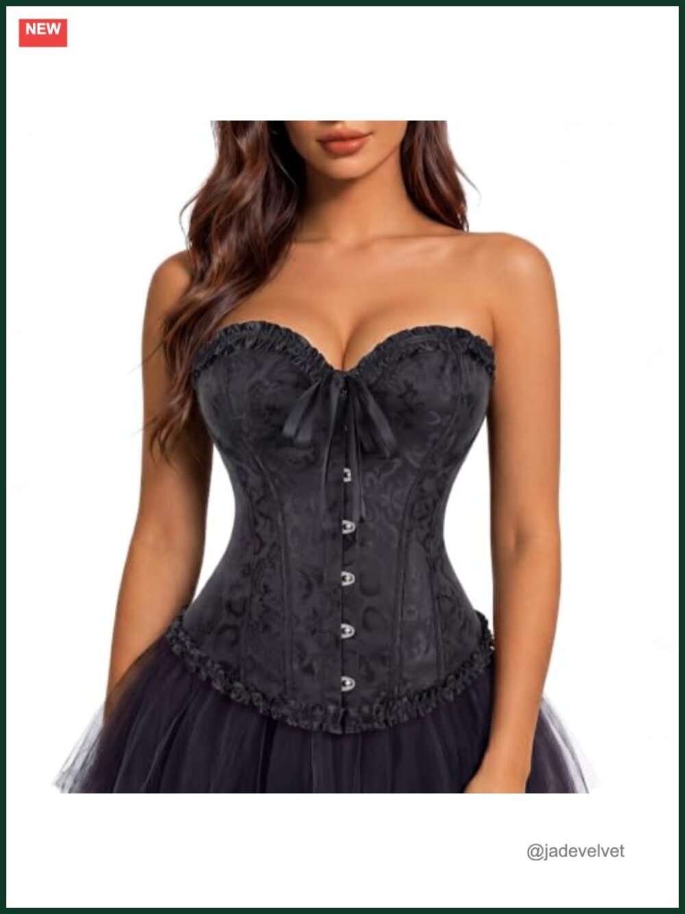 Women's Renaissance Corset Top Lace-Up Bustier Vintage Shapewear
